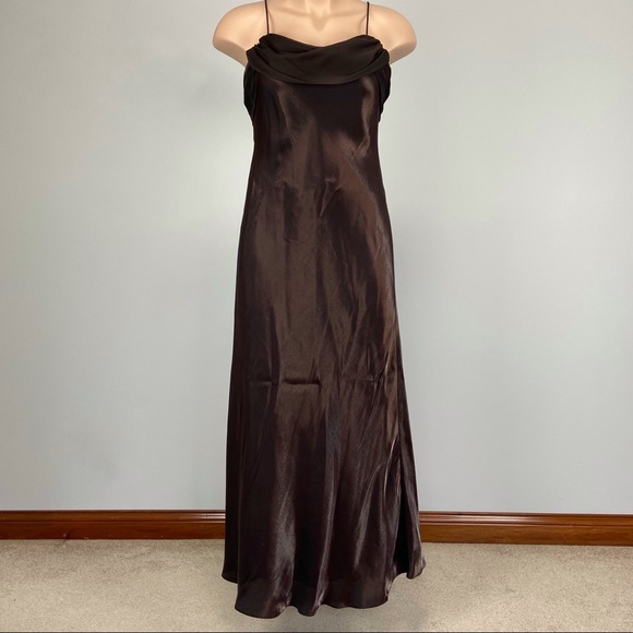 Betsy & Adam Dresses & Skirts - Betsy Adam Brown Sleeveless Formal Maxi Slip Dress 16